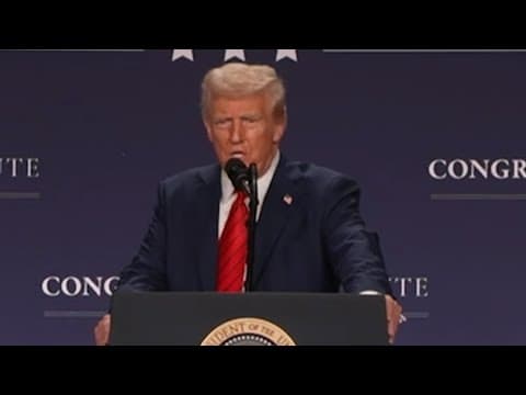 Trump speaks on tariffs, proposal to lower taxes at GOP conference (Jan. 27, 2025)