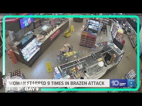 Florida woman stabbed 9 times in gas station attack, police say