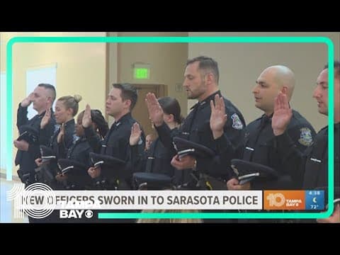 New officers sworn into the Sarasota police