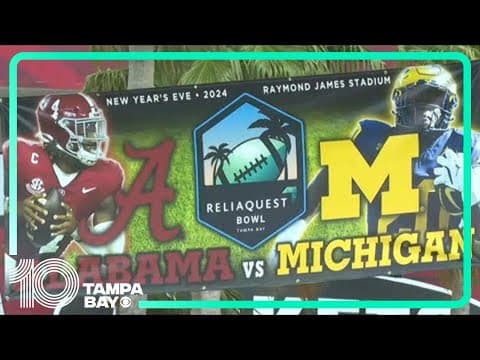 Football fans show out for 2024 ReliaQuest Bowl at Raymond James Stadium