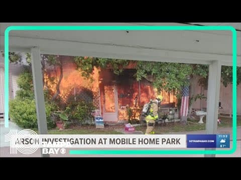 Police investigating arson at Largo mobile home park