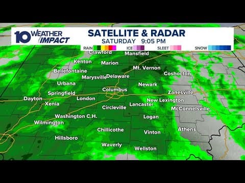 LIVE RADAR: Rain, storms moving through central Ohio