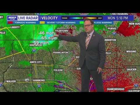 Weather: Evening storms on the Northshore, MS