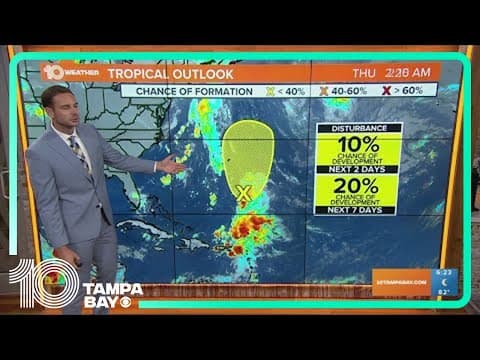 Tracking the Tropics: Disturbance in the Atlantic not looking impressive | 6 a.m. Thursday