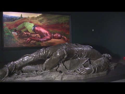 Artist known for President Obama's presidential portrait has new exhibit in Houston