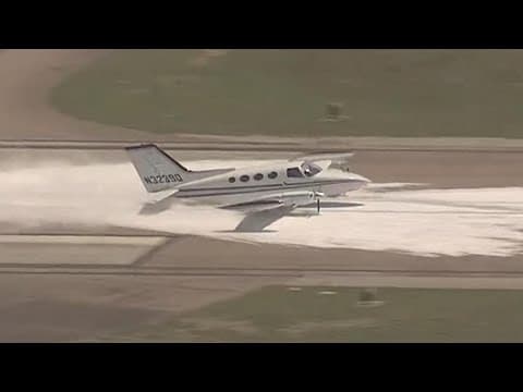 Plane makes emergency landing at Arlington Municipal Airport