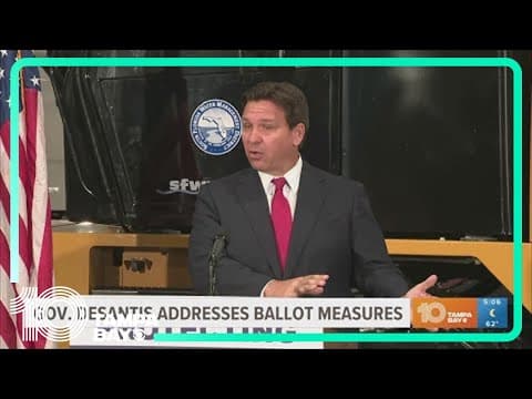 DeSantis comments on approved ballot initiatives