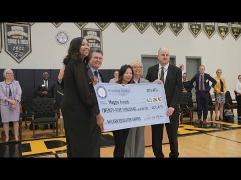 Maryland High School teacher receives Milken Educator Award