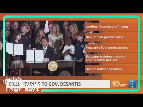 These Florida bills are getting closer to final approval from Gov. DeSantis