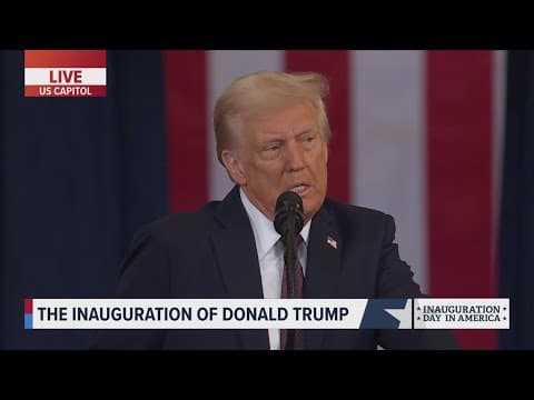 President Trump details his first executive orders during his inaugural address