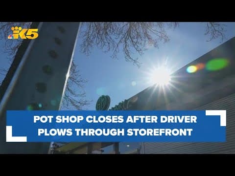 Seattle pot shop closes for business after driver plowed through store, stole merchandise
