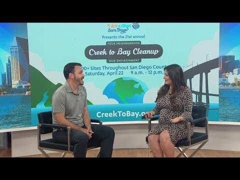 I Love a Clean San Diego Creek to Bay Cleanup being held on April 22