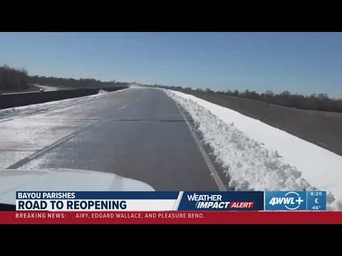 Highway 90, other major roads reopen in river and bayou parishes