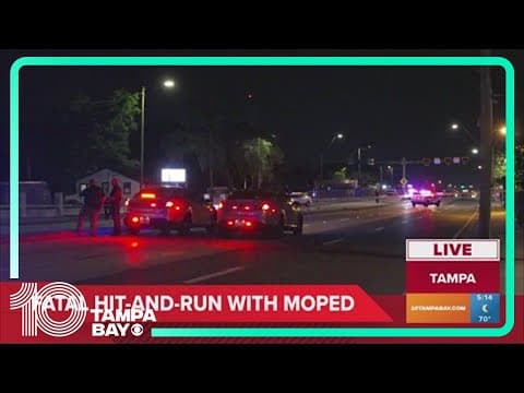 Fatal hit-and-run crash with moped