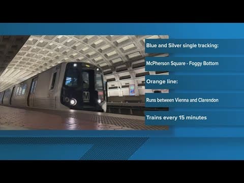 Metro weekend changes to impact Blue, Silver and Orange lines
