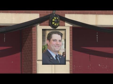 WATCH: Procession for fallen firefighter Chris Higgins