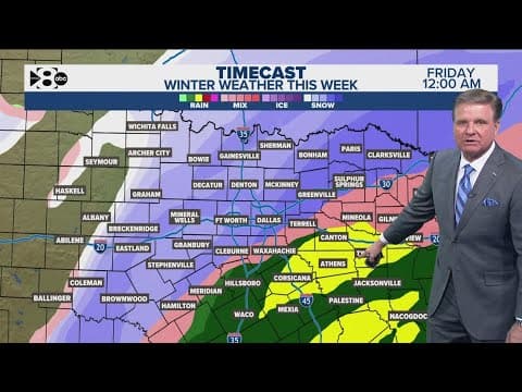 DFW Weather | Snow, sleet and freezing rain all possible late this week in 14 day forecast