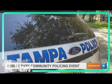Tampa Police conducting Robles Park community policing event