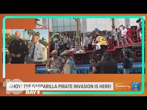 Gasparilla is here in Tampa! Hear from Chief Bercaw, Sheriff Chronister