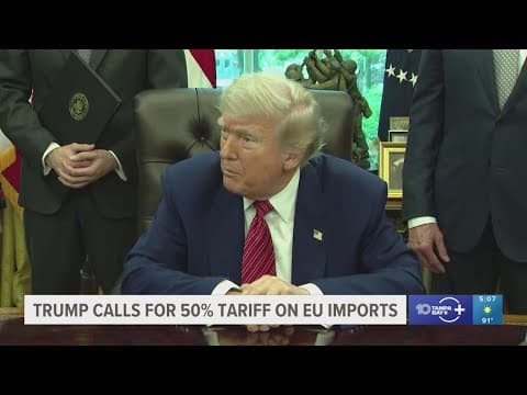 Trump threatens Apple with targeted tariffs unless iPhones made in the US