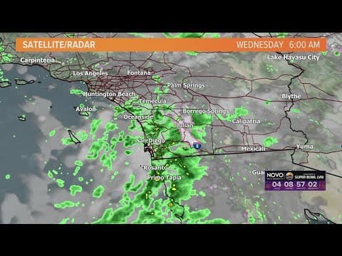 San Diego sees another round of rain | 6 AM update