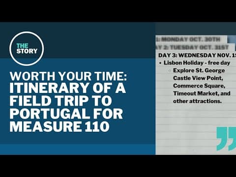 Here's what Oregon officials have planned for their Measure 110 trip to Portugal | Worth Your Time