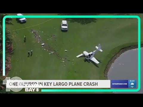 Small plane crash in Florida Keys injures at least 1, officials say