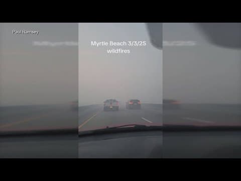 Crews battle wildfires in North and South Carolina amid dry conditions and gusty winds