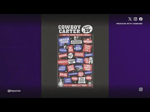 Beyonce appears to drop track list for 'Cowboy Carter' album