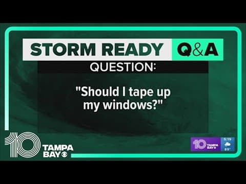 Should I tape up my windows for a hurricane?