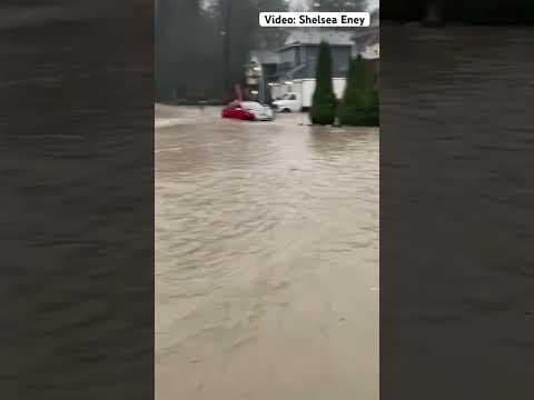 Granite Falls homes flood after atmospheric river #shorts