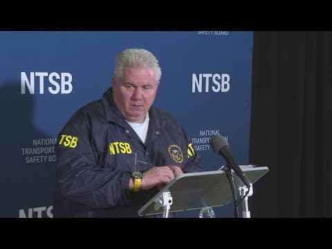 NTSB provides Friday update in investigation into deadly DC plane crash
