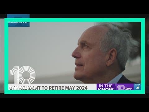 University of Tampa president announces his retirement after almost 30-years of work