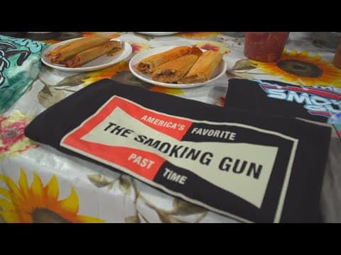 Holiday tamales with the Smoking Gun