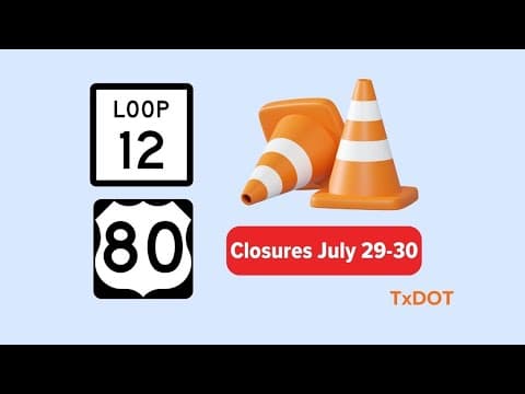 Major closures in Dallas, Mesquite this week could delay overnight traffic