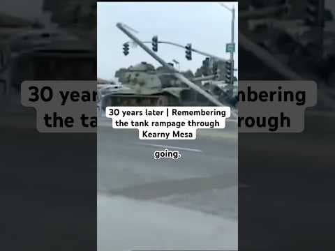 The tank rampage that captured San Diego happened 30 years ago on May 17, 1995. #news #army