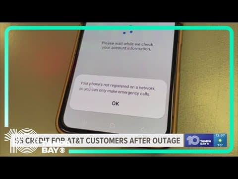 AT&T will credit accounts impacted by nationwide network outage