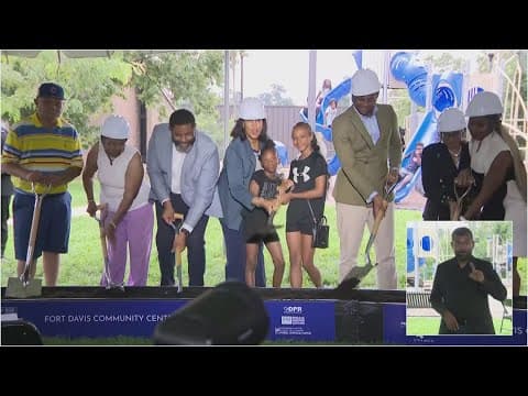 Children join Mayor Muriel Bowser in groundbreaking for community center in Ward 7
