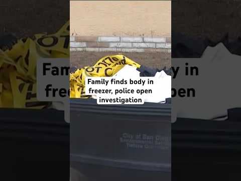 Out of town family discovered a dead body inside a freezer and called San Diego Police. #police