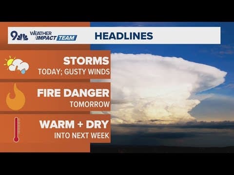Latest forecast | Isolated gusty showers and storms today