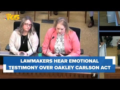 Lawmakers hear emotional testimony at Oakley Carlson Act hearing
