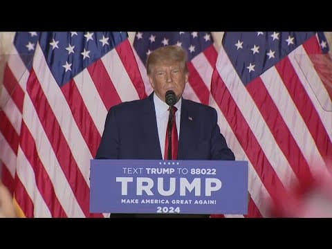 Former President Donald Trump announces candidacy for president in 2024