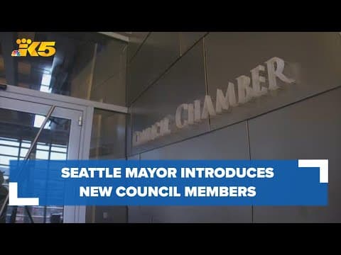 Seattle Mayor Harrell introduces five new city council members