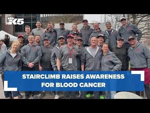 Stairclimb raises awareness for blood cancer
