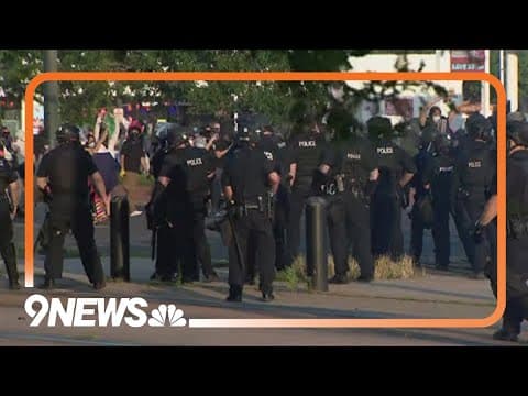 35 arrested after protesters, police clash in Denver