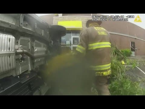 Bodycam video: Officer takes immediate action following tornado