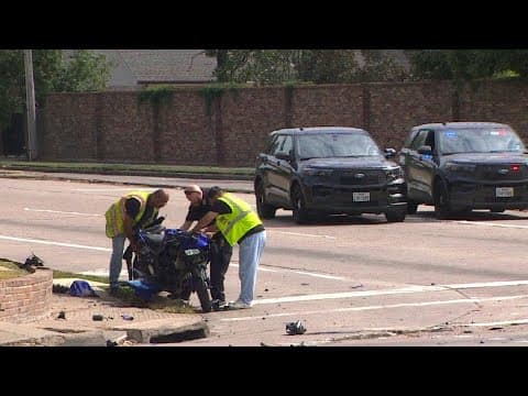 Motorcycle rider killed after running light in Tanglewood area of Houston