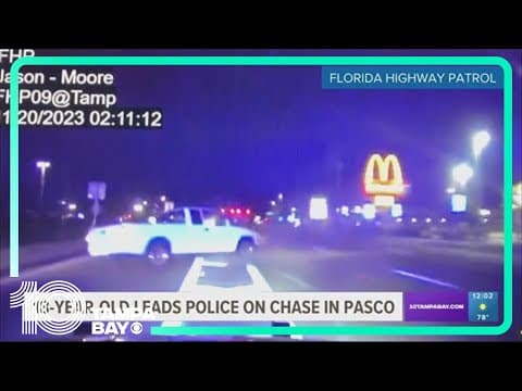 Brooksville teen faces multiple charges after battering an officer, leading authorities on chase