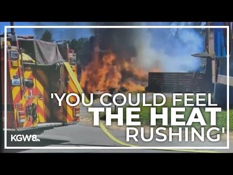 Fire, explosions rock Vancouver neighborhood; garage engulfed in flames