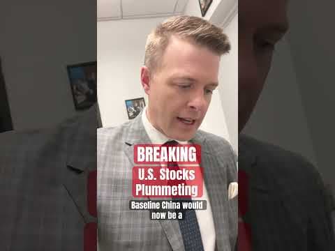 Trump tariffs are prompting a massive sell off on Wall Street today.